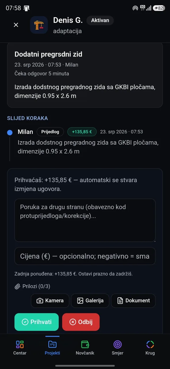 Odluke — odgovor druge strane